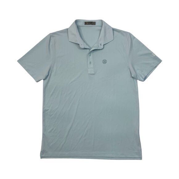 G/Fore Shirt Mens L Large Cloud Blue Lightweight Performance Droptail Golf Polo - Picture 1 of 10